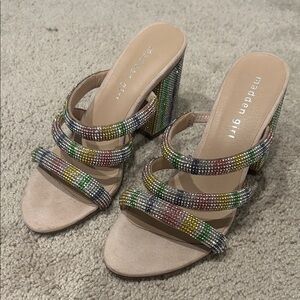 Madden Girl Colorful Strappy Mules